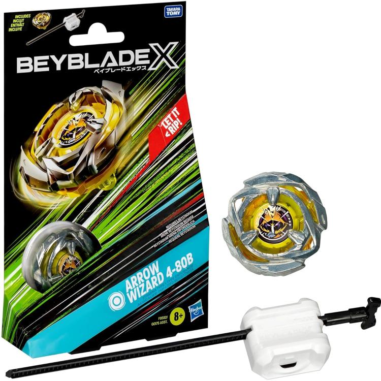 Hasbro - Beyblade X - Starter Pack Top (Arrow Wizard 4-80B) 1 Trottola (F9580)