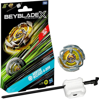 Hasbro - Beyblade X - Starter Pack Top (Arrow Wizard 4-80B) 1 Trottola (F9580)