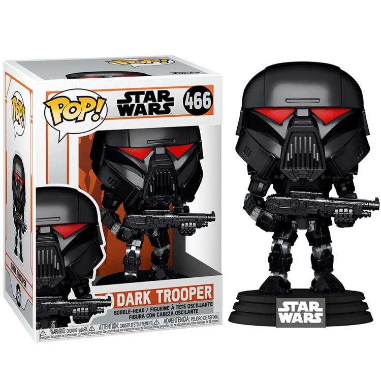 Funko Pop Star Wars Mandalorian Dark Trooper (466) Statuetta Vinyl Action Figure