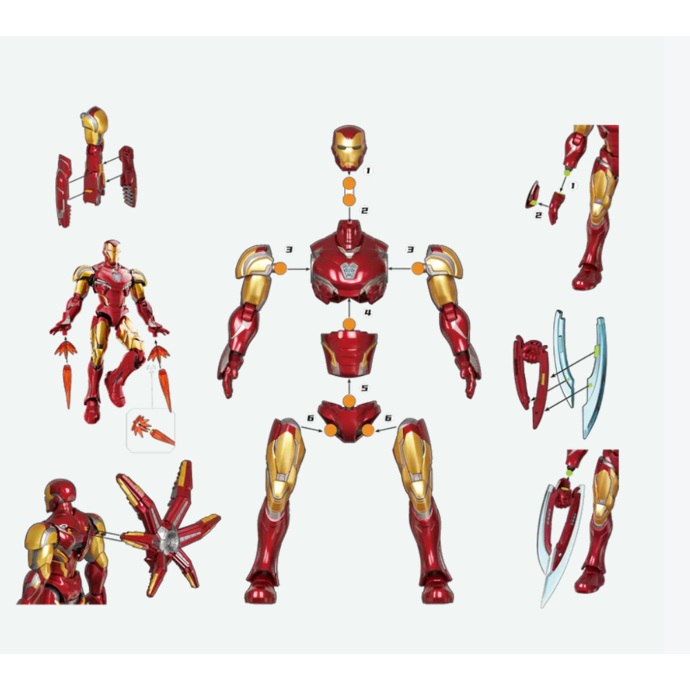 Blokees - Marvel Infinity Saga - Champion Class 01 (Iron Man) Action Figure 73920