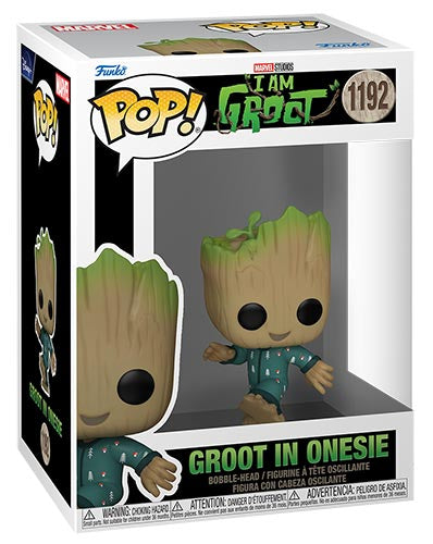 Funko Pop ! Marvel I Am Groot - (1192) Groot In Onesie (In Tutina) Figure 9Cm