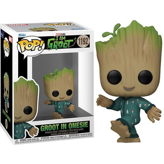 Funko Pop ! Marvel I Am Groot - (1192) Groot In Onesie (In Tutina) Figure 9Cm