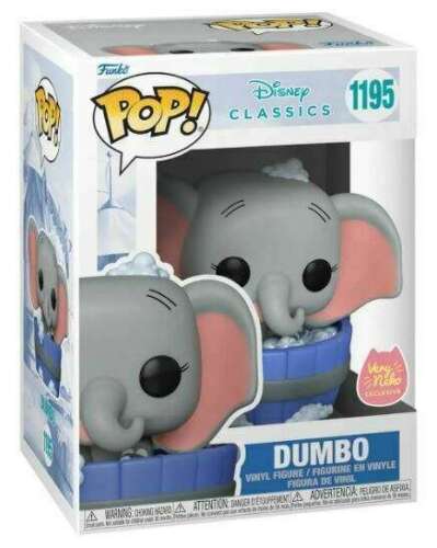 Funko Pop ! Disney Classic - Dumbo : (1195) Dumbo In Bathtub Exm Vinyl Figure