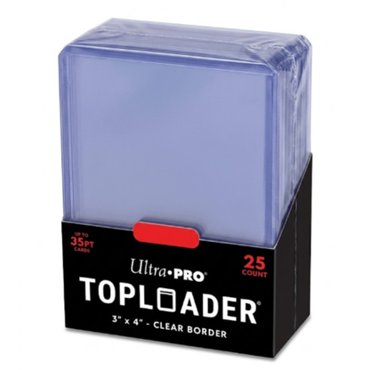 Ultra Pro 25 Toploader Clear Border Premium 3”x4” –  Protezioni Rigide Card TCG Carte