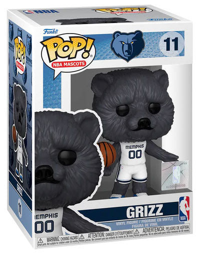 Funko Pop ! Nba Mascots (11) Memphis Grizzlies Grizz Figure Vinyl 9Cm Basket