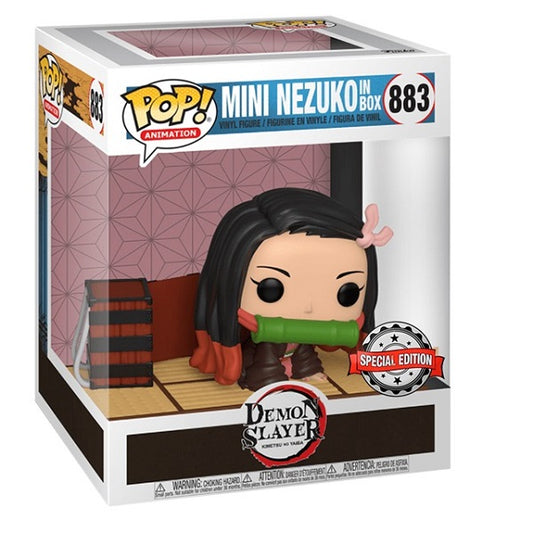 Funko Pop Demon Slayer 883 Mini Nezuko In Box Special Edition 9 Cm Kamado Figure