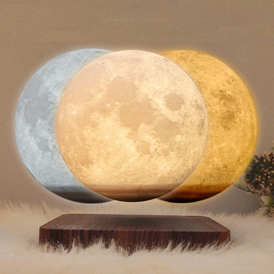 Luna Gravitazionale Levitante Lampada 3D Led Fluttuante Magnetica Design Arredo