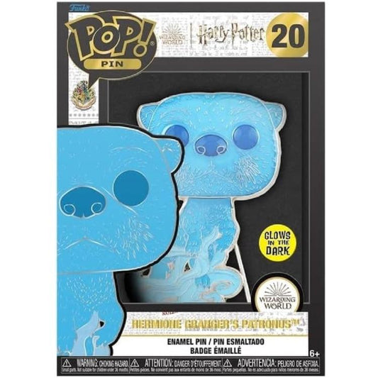 Funko Pop Pin ! Harry Potter (20) Hermione Granger'S Patronus Gitd Figure 9Cm
