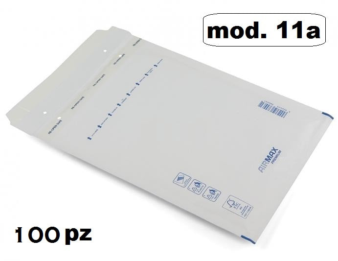 100pz BUSTE POSTALI IMBOTTITE CM 12X17.5 BUSTA PLURIBALL PER SPEDIZIONI -mod.11a