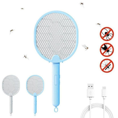 Racchetta Zanzariera Elettrica Ricaricabile Led Uv Trappola Anti Zanzare Mosche