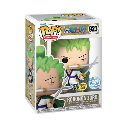 Funko Pop ! Animation - One Piece (923) Roronoa Zoro Glows In The Dark Special