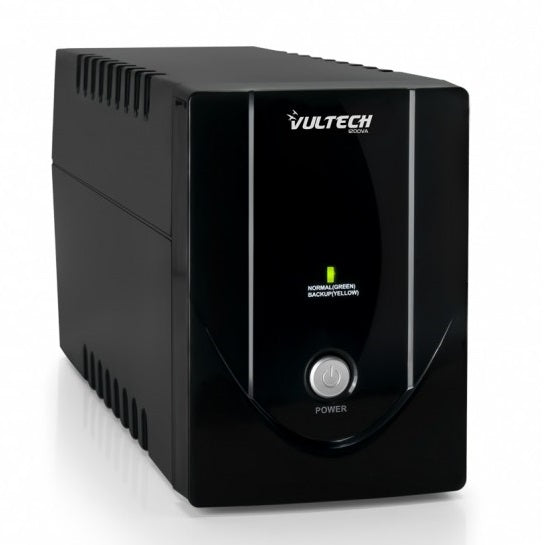 Vultech Ups 1200Va Lite + 2 Schuko Gruppo Di Continuita' Offline Nero Pc Monitor