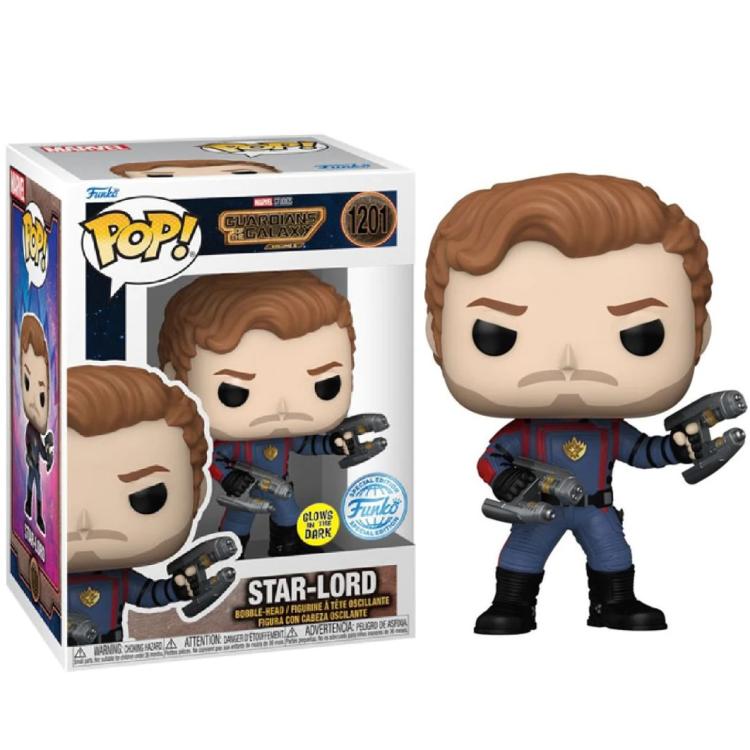 Funko Pop ! Marvel - Guardians Of The Galaxy Vol. 3 (1201) Star-Lord Gitd Exm