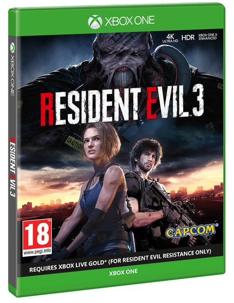 Resident Evil 3 Xbox One Gioco Nemesis Remastered Nuovo Re3 4K Hdr Sigillato