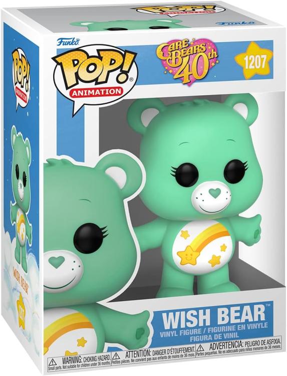 Funko Pop ! Animation Care Bears 40Th (1207) Wish Bear Vinyl Figure 9Cm