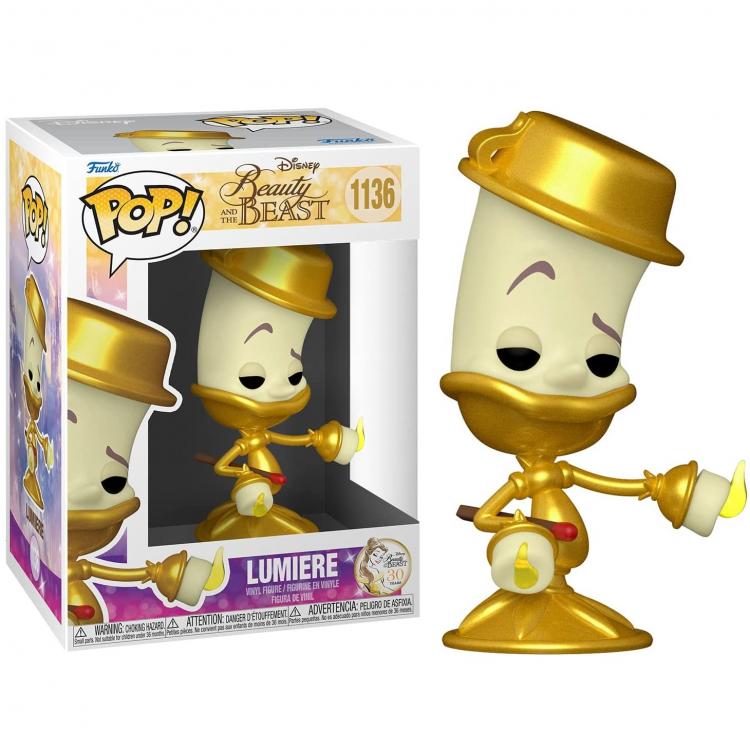 Funko Pop ! Disney Beauty & The Beast - (1136) Lumiere Figure Bella E La Bestia