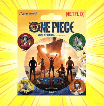 Pyramid ONE PIECE Adesivi Live Action Crew Luffy / Zoro / Sanji / Nami OP