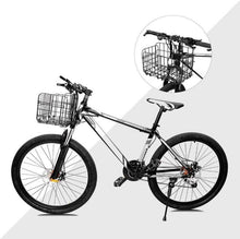Cestino Portapacchi Pieghevole Bici Anteriore Posteriore Bicicletta Richiudibile (Nero o Argento)