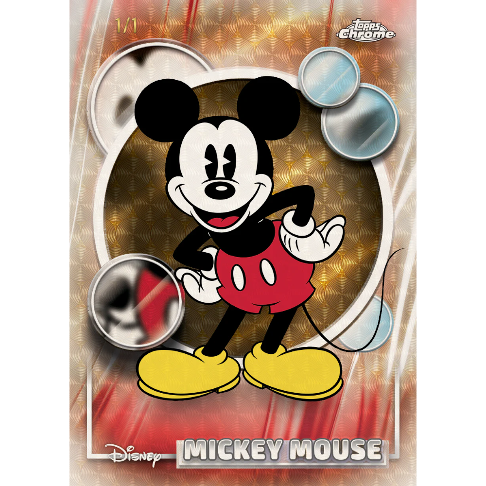 Topps Chrome Disney 2026 Mega Box Card Collezionabili 56 Carte Ufficiali - 8 Buste TCG