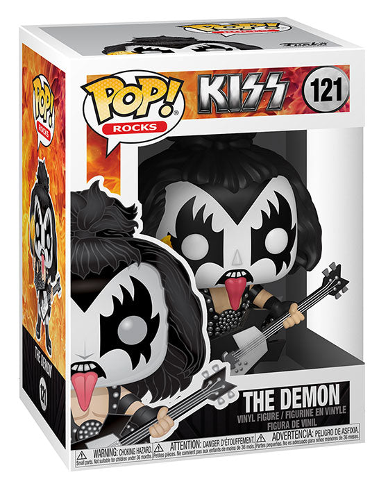 Funko Pop ! Rocks Kiss  - (121) The Demon Music Vinyl Figure Cantante Anni 90