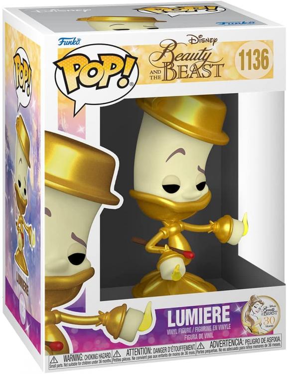 Funko Pop ! Disney Beauty & The Beast - (1136) Lumiere Figure Bella E La Bestia