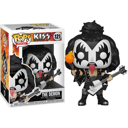 Funko Pop ! Rocks Kiss  - (121) The Demon Music Vinyl Figure Cantante Anni 90