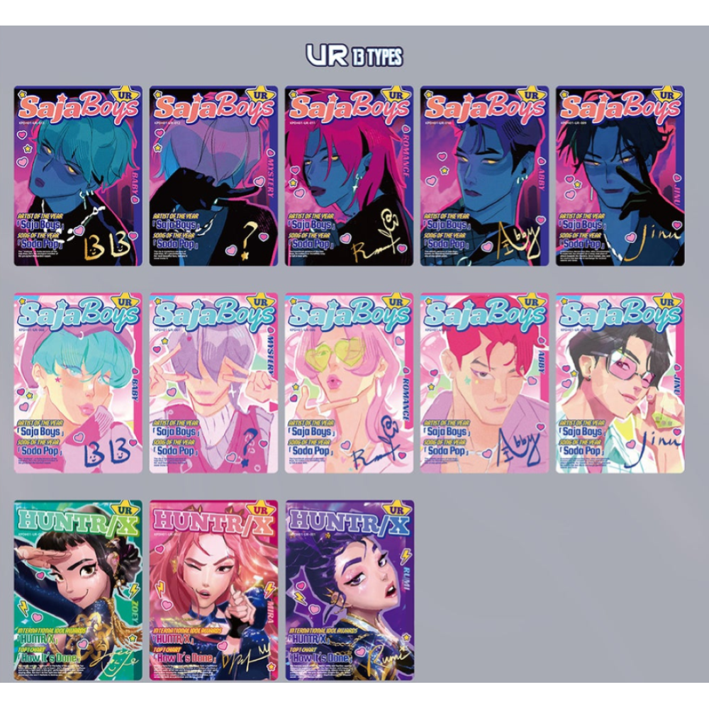 K-Pop Demon Hunters Kayou World Tour Cards Classic Edition 001 EMEA Serie 1-B (Booster Box 20 Pack) Carte Collezionabili ENG