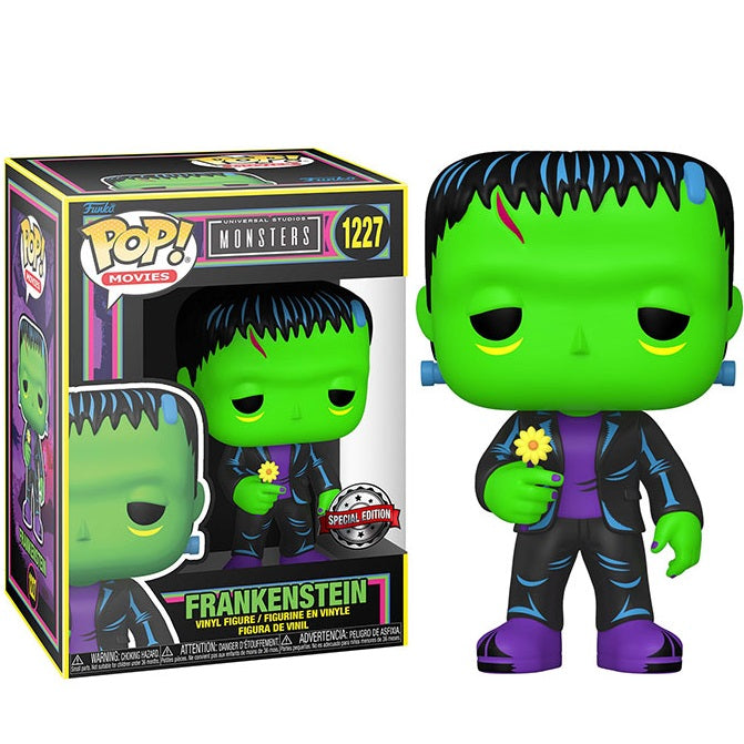 Funko Pop ! Movies Monsters Universal (1227) Frankenstein Blacklight Special Edi