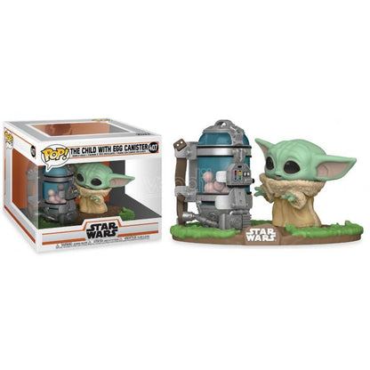 Funko Pop ! Star Wars (407) The Child With Egg Canister Vinyl Figure Grogu  9Cm