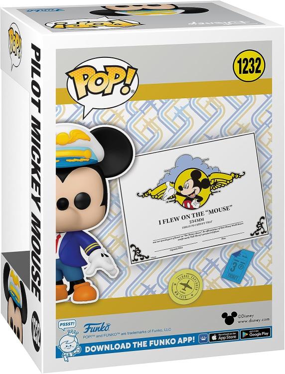 Funko Pop ! Disney Mickey Mouse (1232) Pilot Mickey Mouse Special Edition Vinyl
