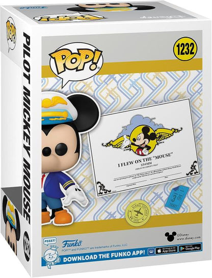 Funko Pop ! Disney Mickey Mouse (1232) Pilot Mickey Mouse Special Edition Vinyl