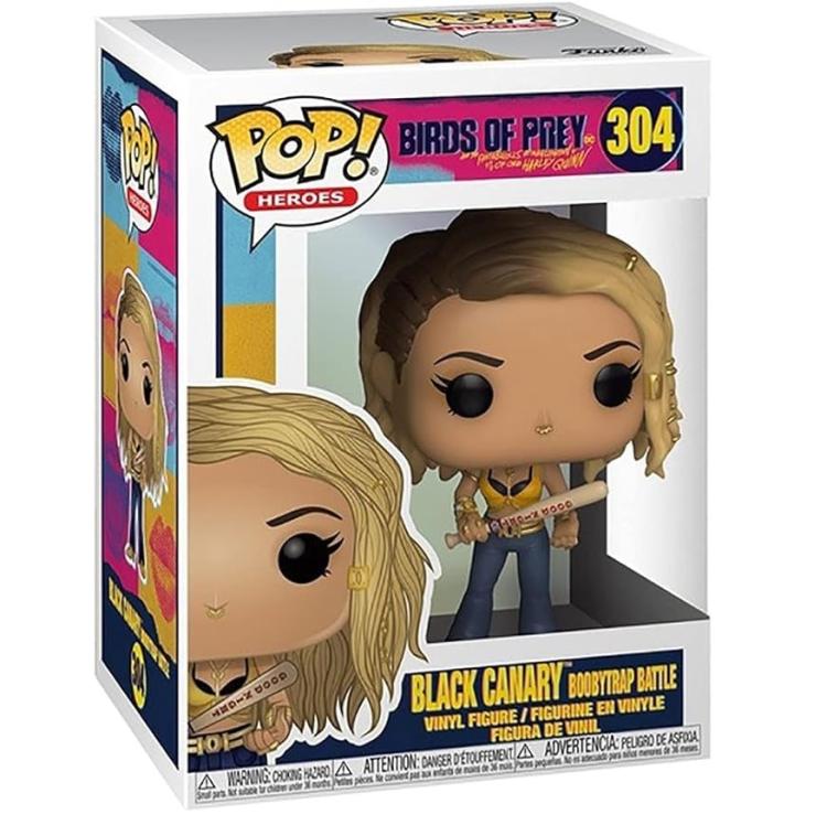 Funko Pop ! Heros - Brids Of Prey (304) Black Canary Boobytrap Battle Figure 9Cm