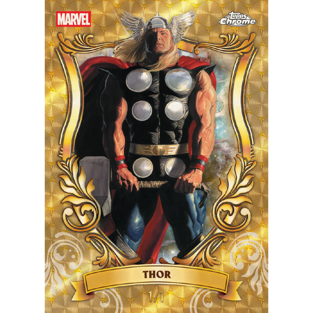 Topps Chrome 2026 Marvel Comics - Value Box - Card Collezionabili 32 Carte Ufficiali - 8 Buste TCG