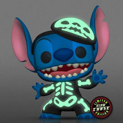 Funko Pop ! Disney - Lilo & Stitch (1234) Skeleton Stitch (Chase) Glow Special