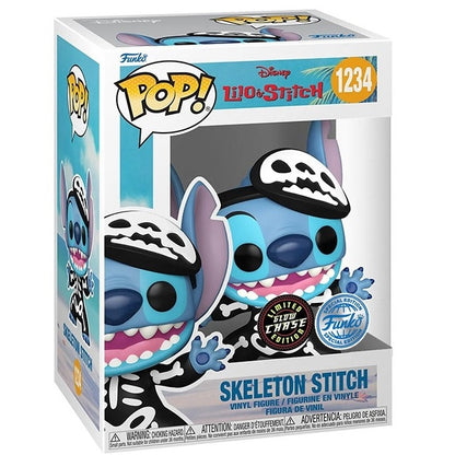 Funko Pop ! Disney - Lilo & Stitch (1234) Skeleton Stitch (Chase) Glow Special