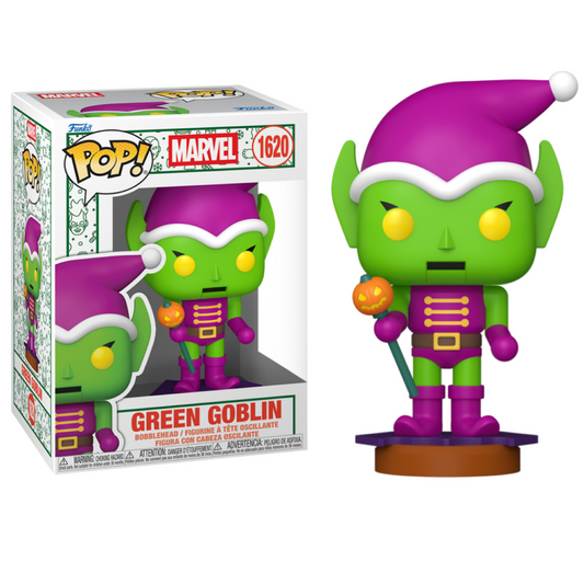 Funko Pop ! Marvel Spider-Man - (1620)  Green Goblin (Nutcracker) - Holidays Vinyl Figure 9 Cm (Copia)