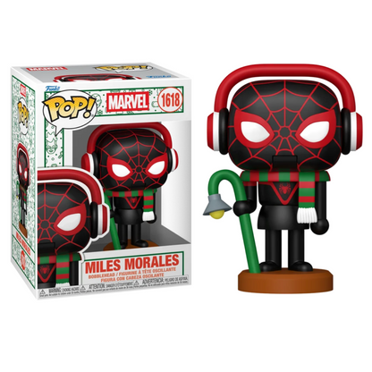 Funko Pop ! Marvel Spider-Man - (1618) Miles Morales (Nutcracker) Holiday Vinyl Figure 9 Cm