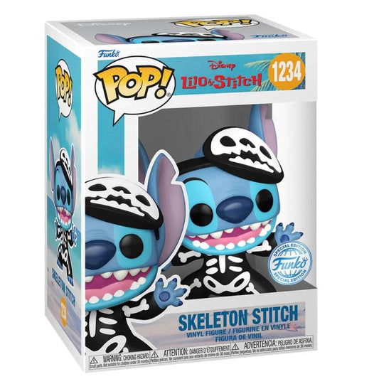 Funko Pop ! Disney - Lilo & Stitch (1234) Skeleton Stitch (Special Edition) 9 Cm