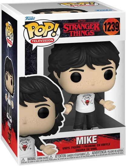 Funko Pop ! TV Netflix Stranger Things S4 - (1239) Mike w/ Hellfire Shirt 9cm
