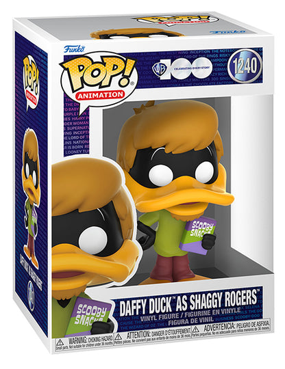 Funko Pop ! Animation Warner 100Th (1240) Duffy Duck As Shaggy Rogers Figure 9Cm
