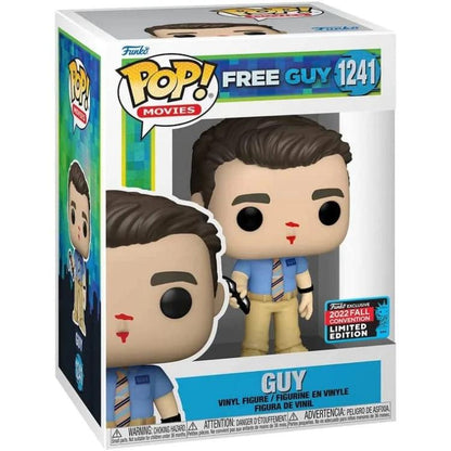 Funko Pop ! Movies Free Guy (1241) Guy Vinyl Figure 9Cm Statuetta Da Collezione