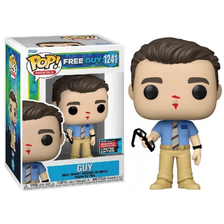 Funko Pop ! Movies Free Guy (1241) Guy Vinyl Figure 9Cm Statuetta Da Collezione