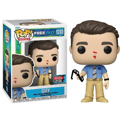 Funko Pop ! Movies Free Guy (1241) Guy Vinyl Figure 9Cm Statuetta Da Collezione