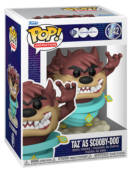 Funko Pop ! Animation Warner 100Th (1242) Taz As Scooby-Doo Vinyl Figure 9Cm