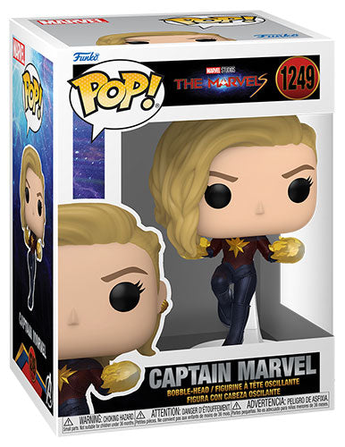Funko Pop ! Marvel Studios - The Marvels - (1249) Captain Marvel Vinyl Figure