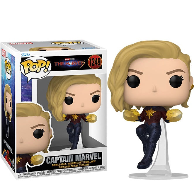 Funko Pop ! Marvel Studios - The Marvels - (1249) Captain Marvel Vinyl Figure
