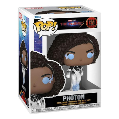Funko Pop ! Marvel Studios - The Marvels - (1250) Photon Vinyl Figure 9Cm