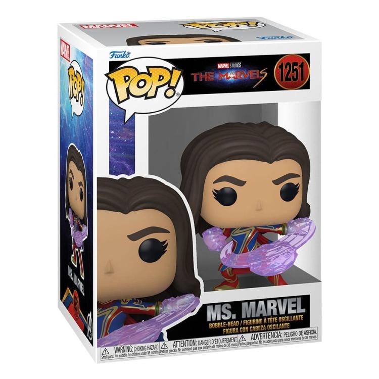 Funko Pop ! Marvel Studios - The Marvels - (1251) Ms Marvel Vinyl Figure 9Cm
