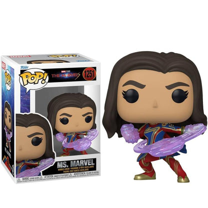 Funko Pop ! Marvel Studios - The Marvels - (1251) Ms Marvel Vinyl Figure 9Cm