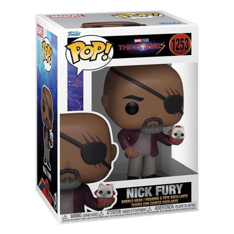 Funko Pop ! Marvel Studios - The Marvels - (1253) Nick Fury Vinyl Figure 9Cm